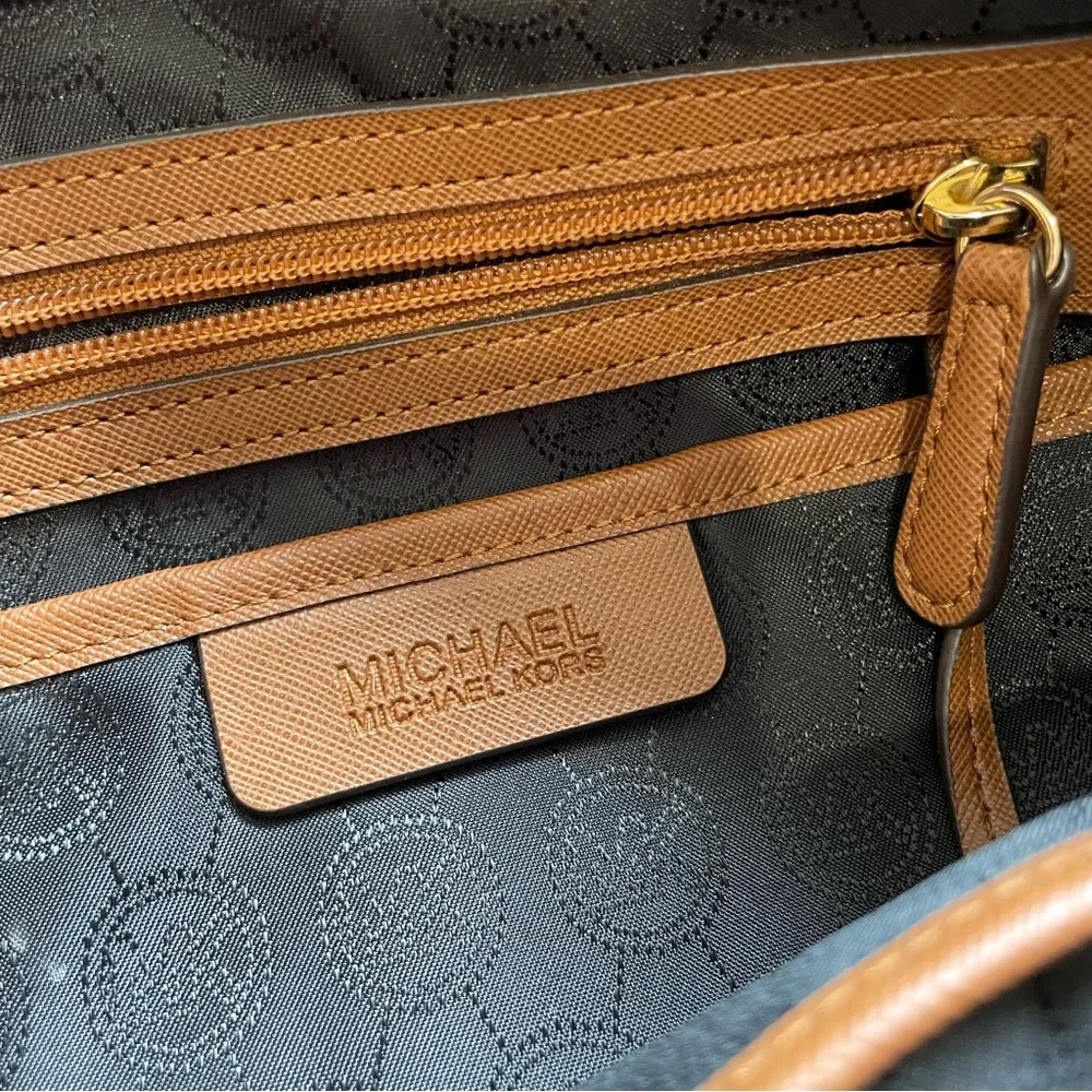Michael Kors LargeBlack Nylon Kempton Tote  16”W x 13.25”H x 5.25”D